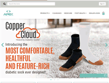 Tablet Screenshot of apexfoot.com